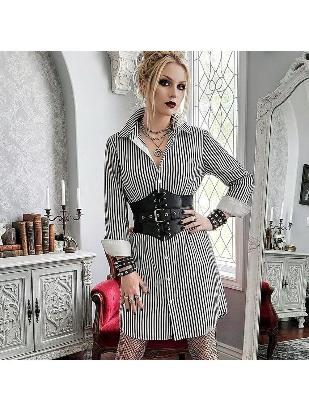 Country Road Women's Black and White Dress